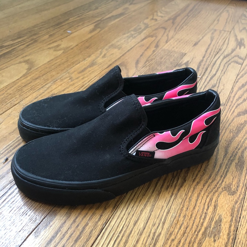 Pink flame Vans🔥